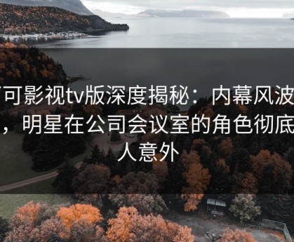 可可影视tv版深度揭秘：内幕风波背后，明星在公司会议室的角色彻底令人意外