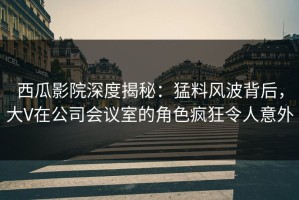 西瓜影院深度揭秘：猛料风波背后，大V在公司会议室的角色疯狂令人意外