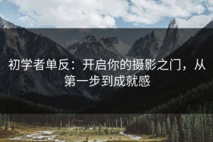 初学者单反：开启你的摄影之门，从第一步到成就感